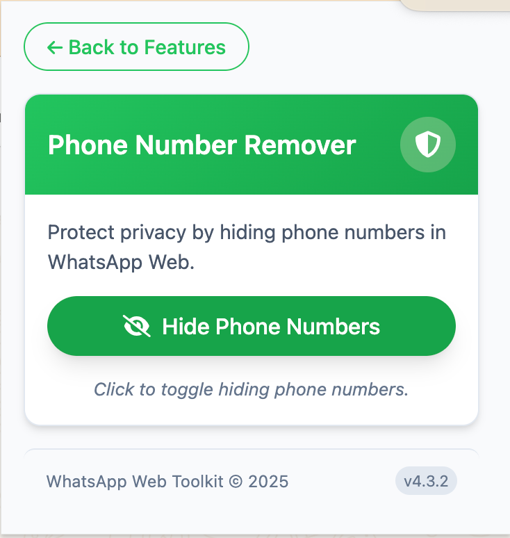 Phone Number Remover