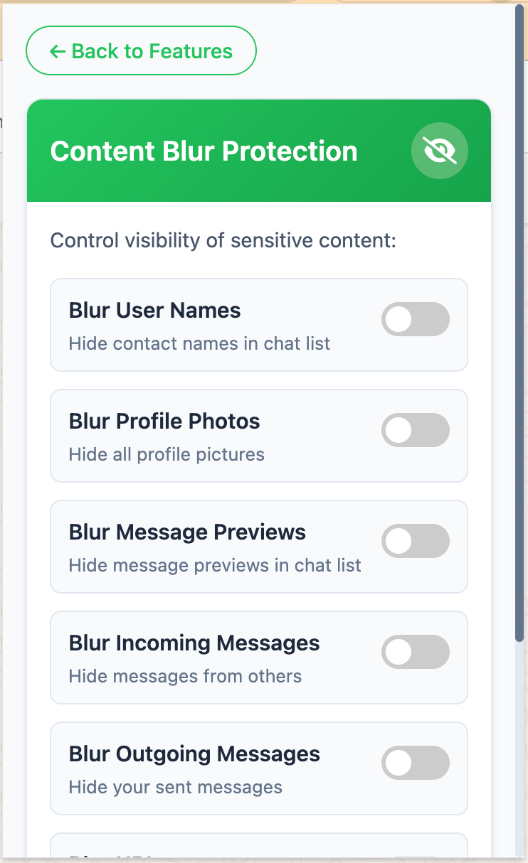 Content Blur